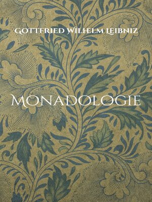 cover image of Monadologie
